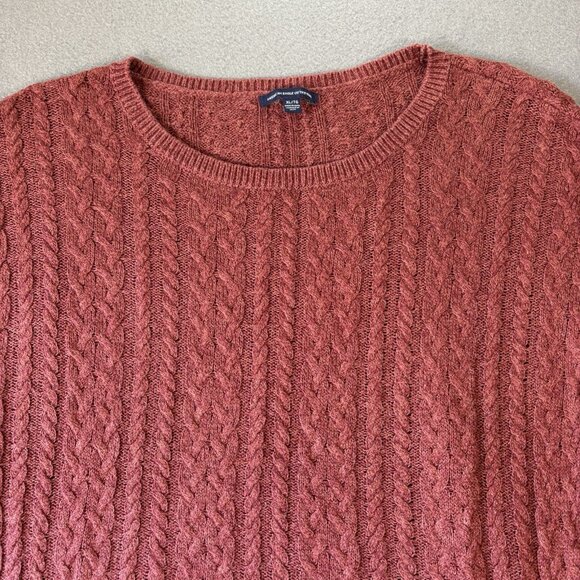 American Eagle Womens Cable Knit Sweater Cozy Cottagecore Preppy Casual Fall XL - Picture 2 of 16